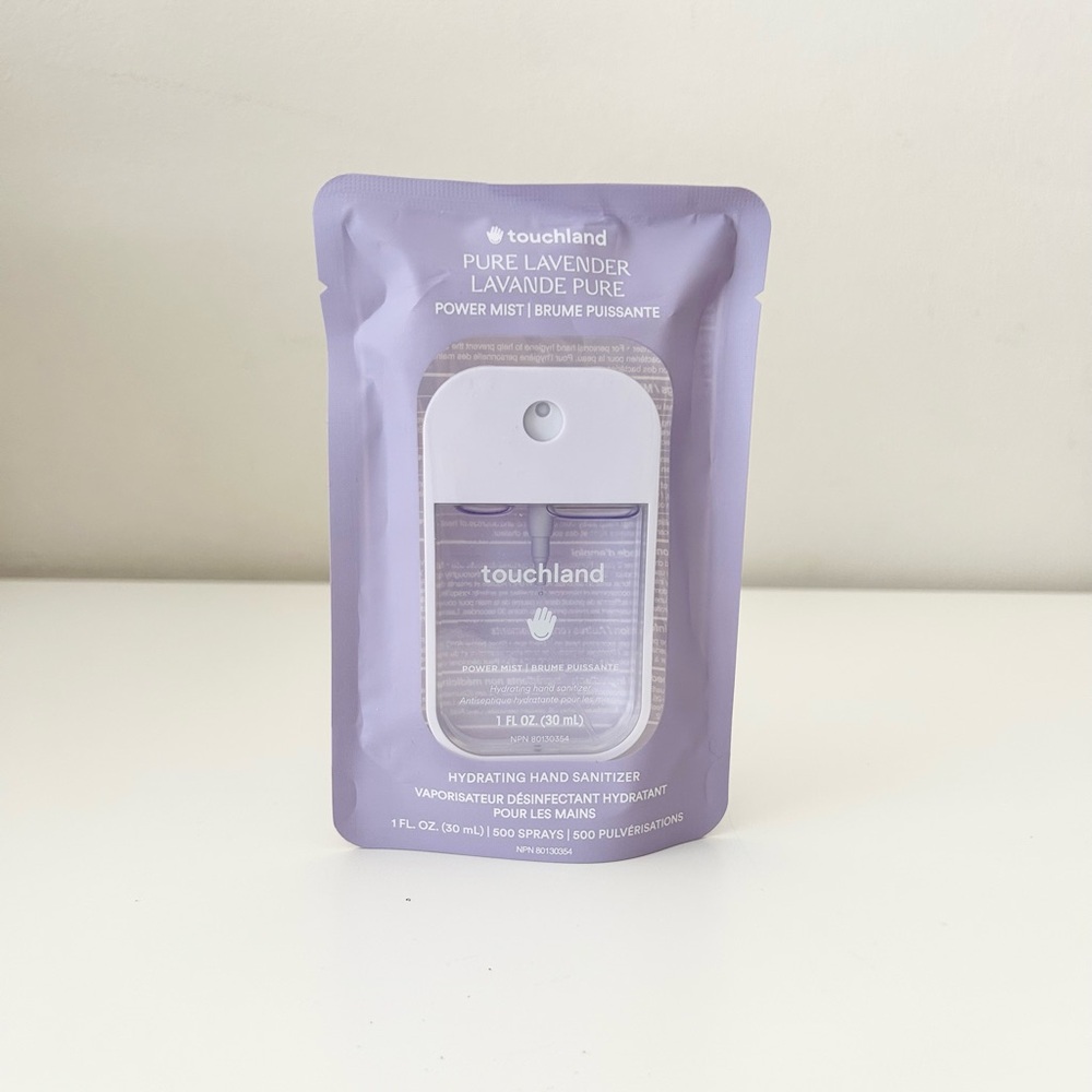 🌸TOUCHLAND Power Mist Hydrating Hand Sanitizer in Pure Lavander 30 mL